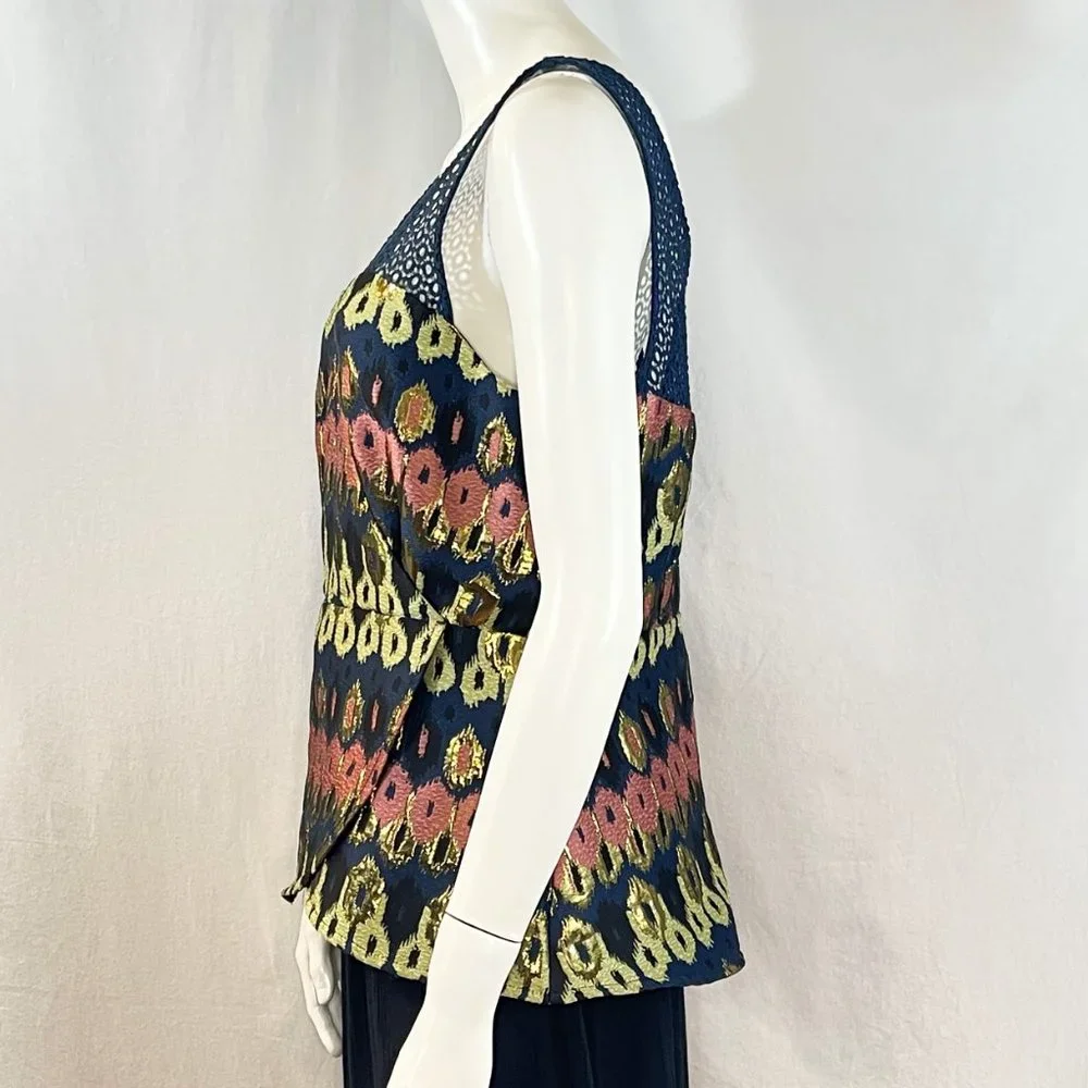 Peplum Top With Metallic Accent | Anthropologie (NWT) - Picture 2 of 7